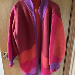 Colorful Women's Cardigan Sweater and Sweater